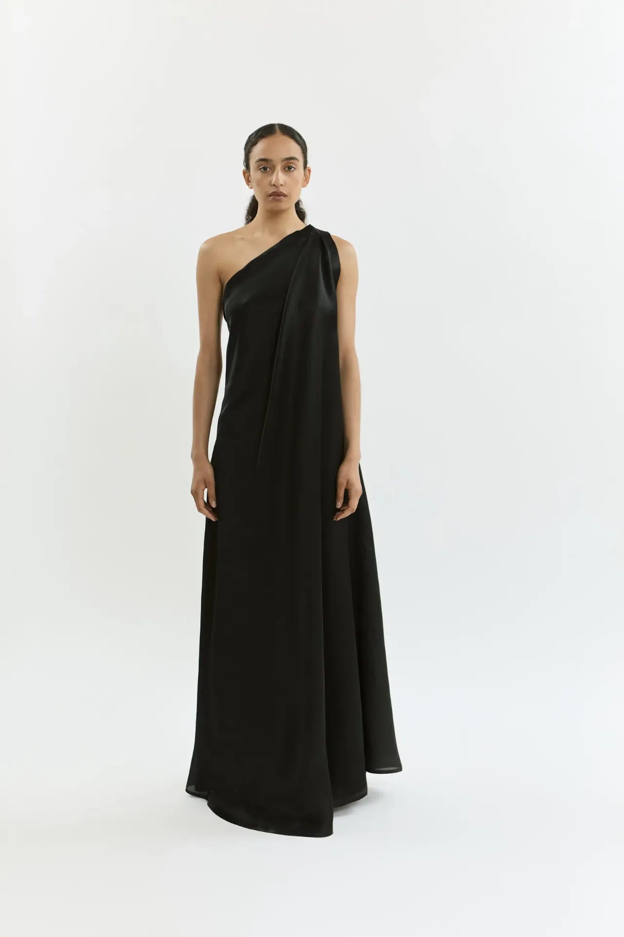 black silk organza dress Black Organza Ghost Dress Medium