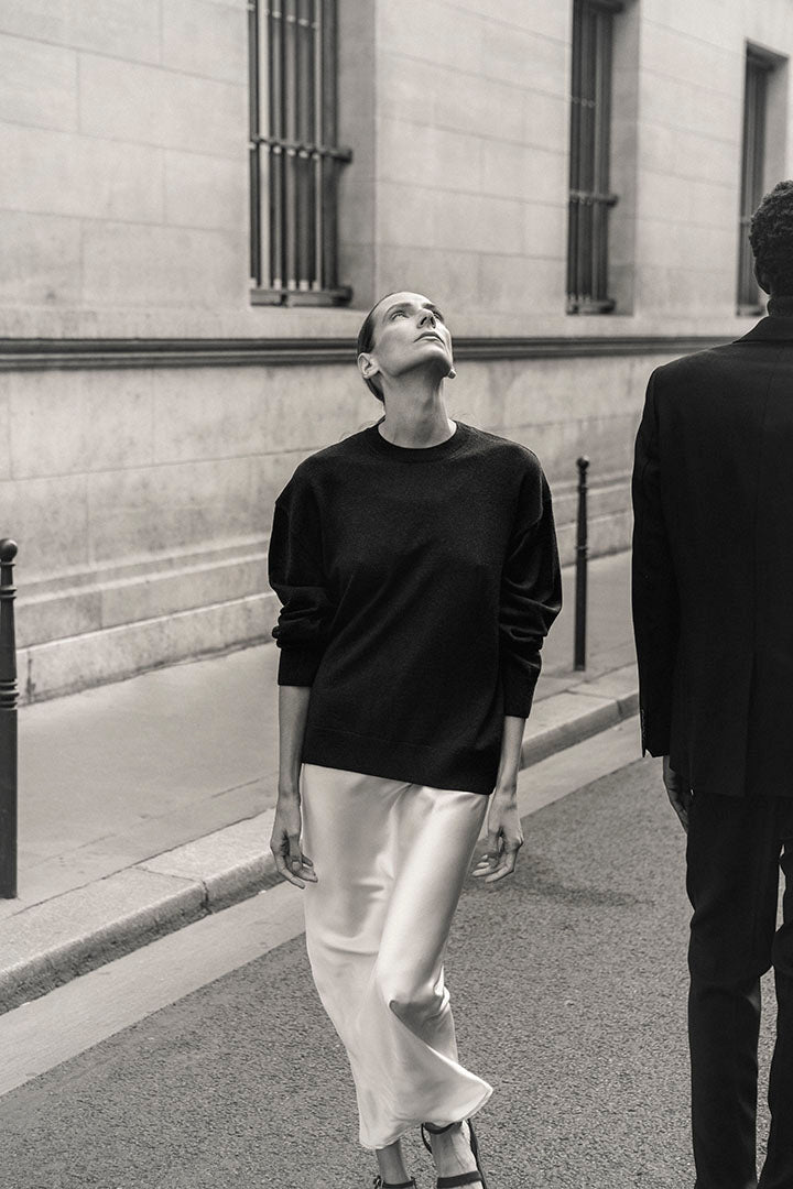 Albert knit | Black - Ultrafine merino wool