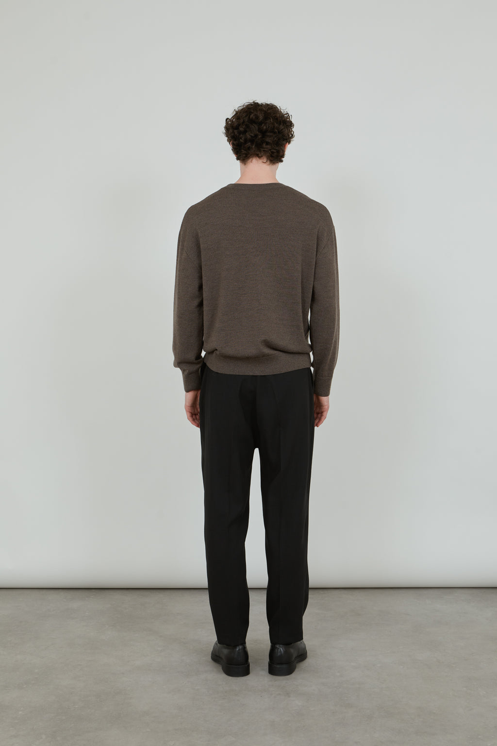 Albert knit | Brown - Ultrafine merino wool