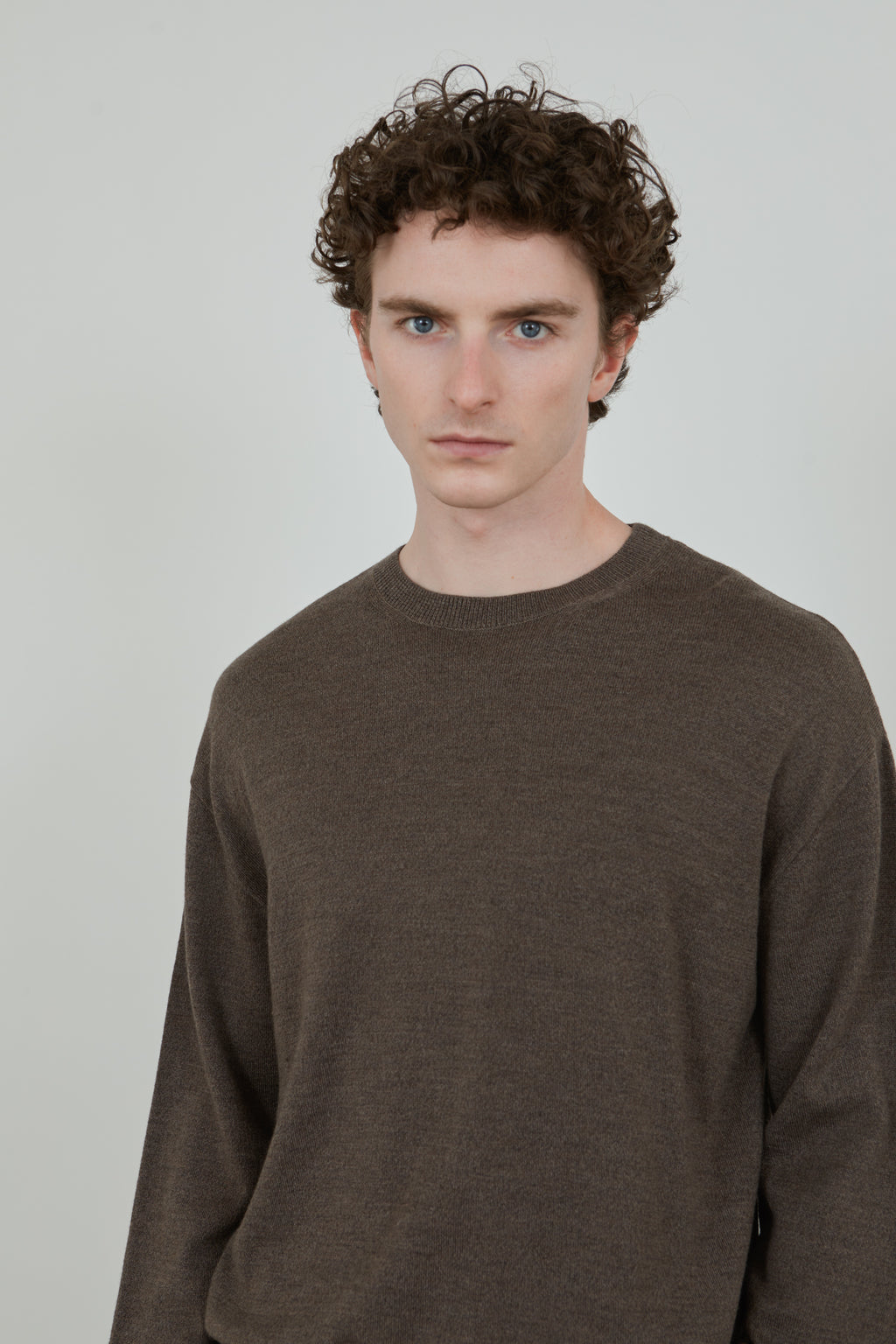 Albert knit | Brown - Ultrafine merino wool