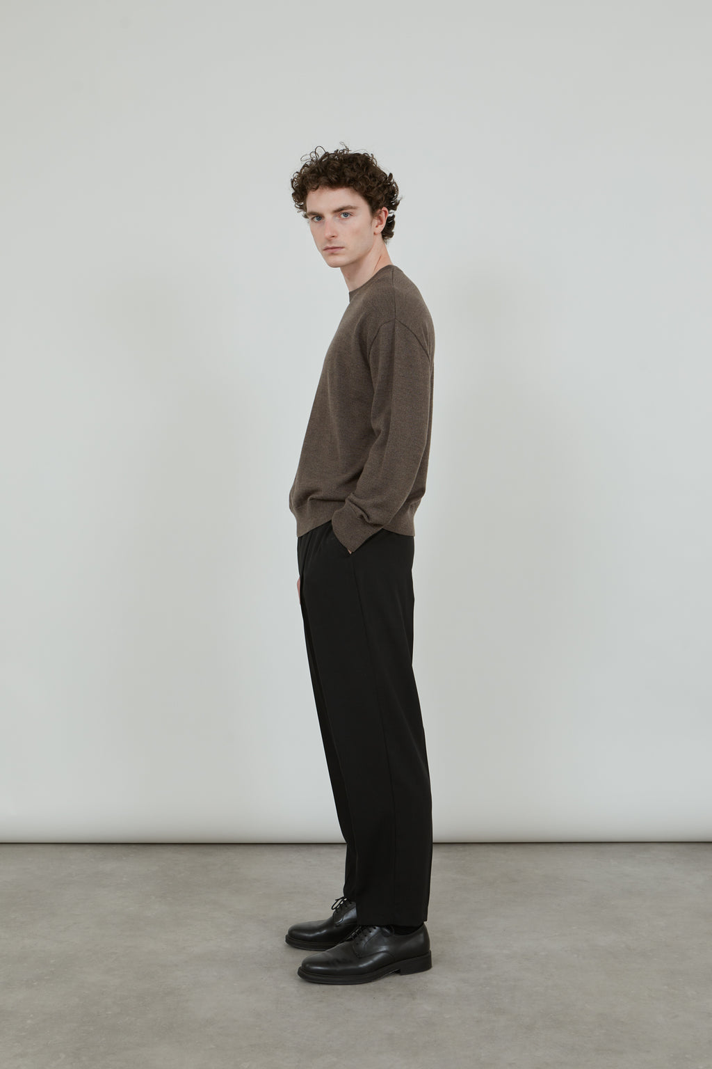 Albert knit | Brown - Ultrafine merino wool