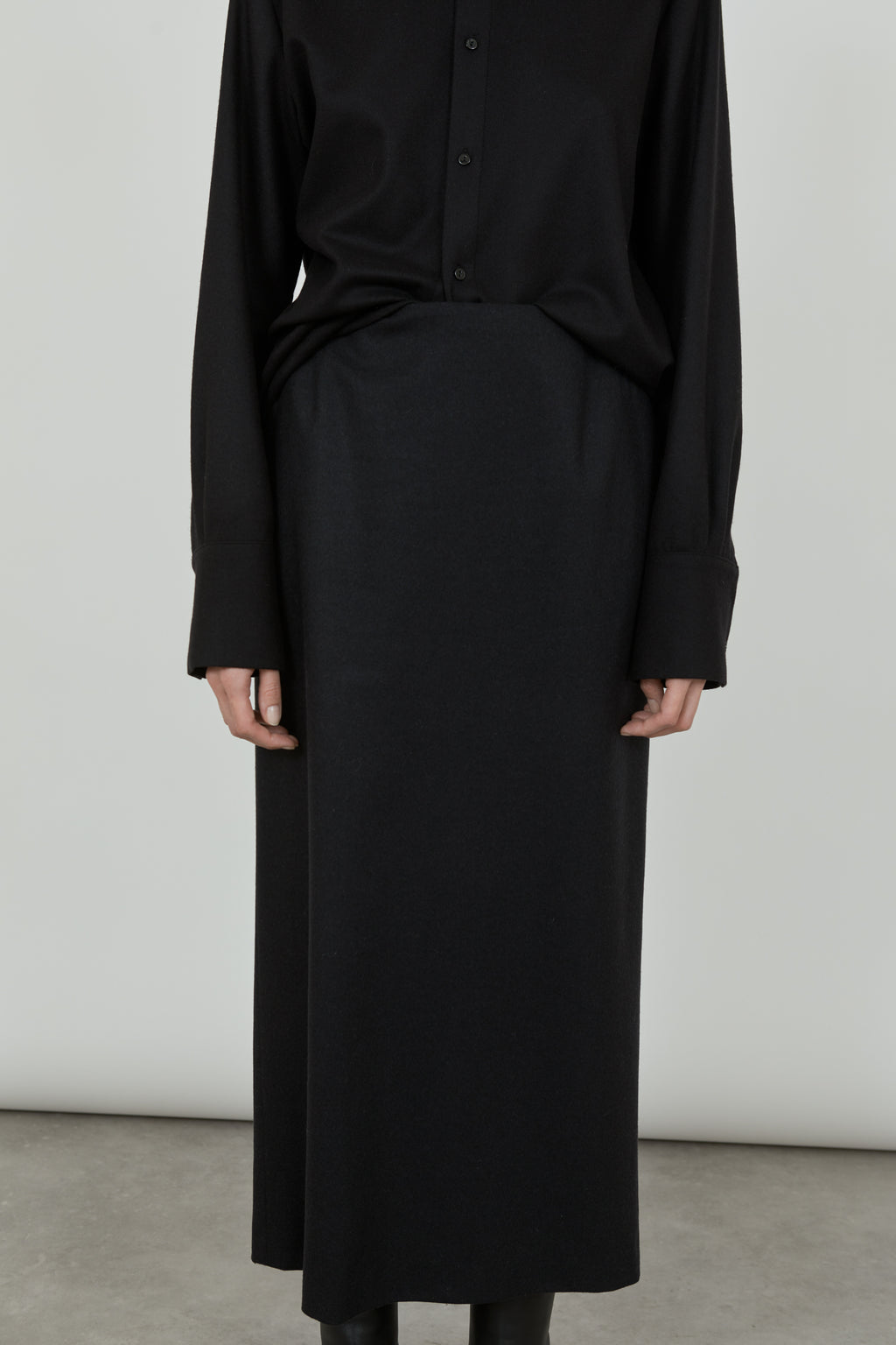Alvida skirt | Black - Virgin wool