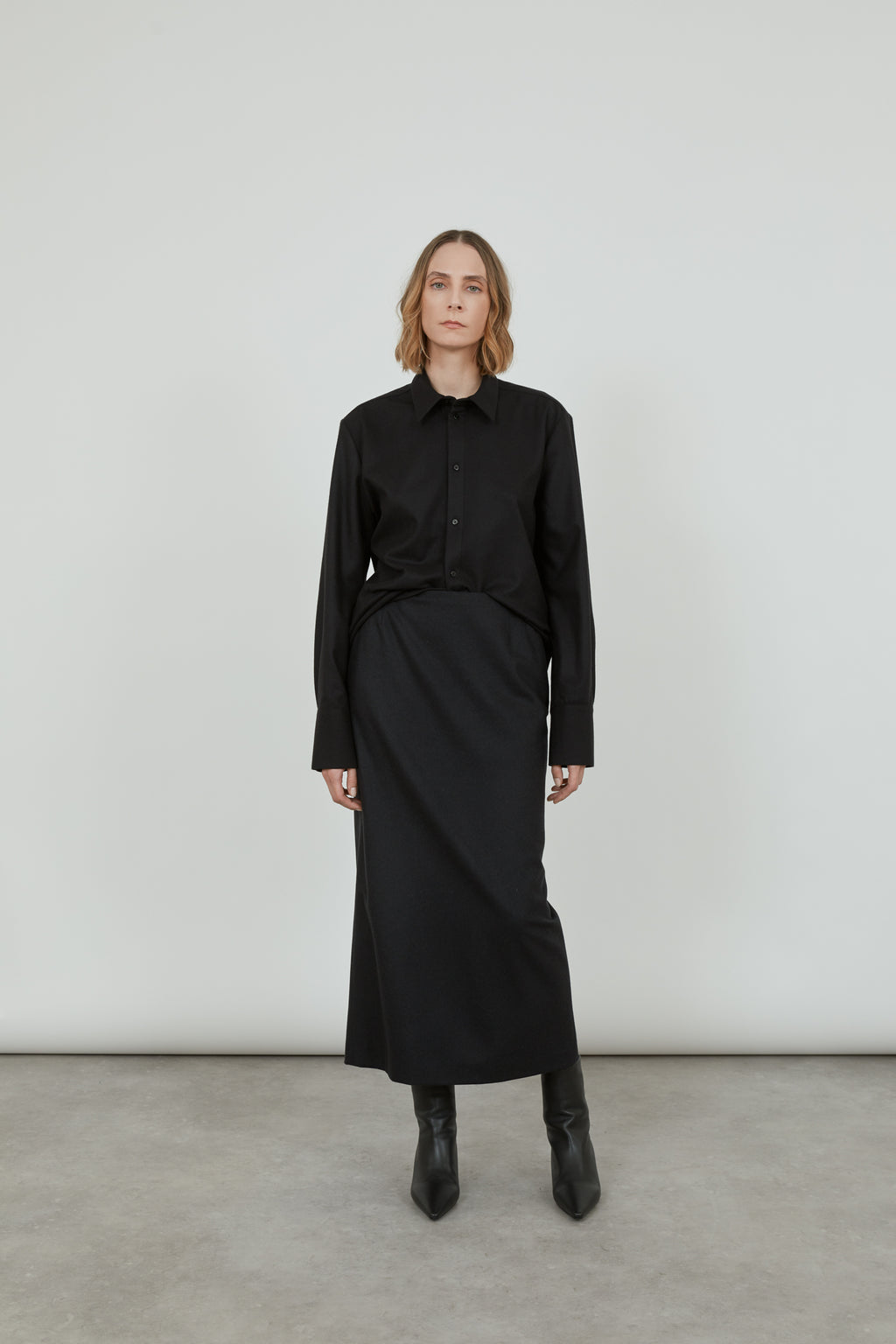 Alvida skirt | Black - Virgin wool