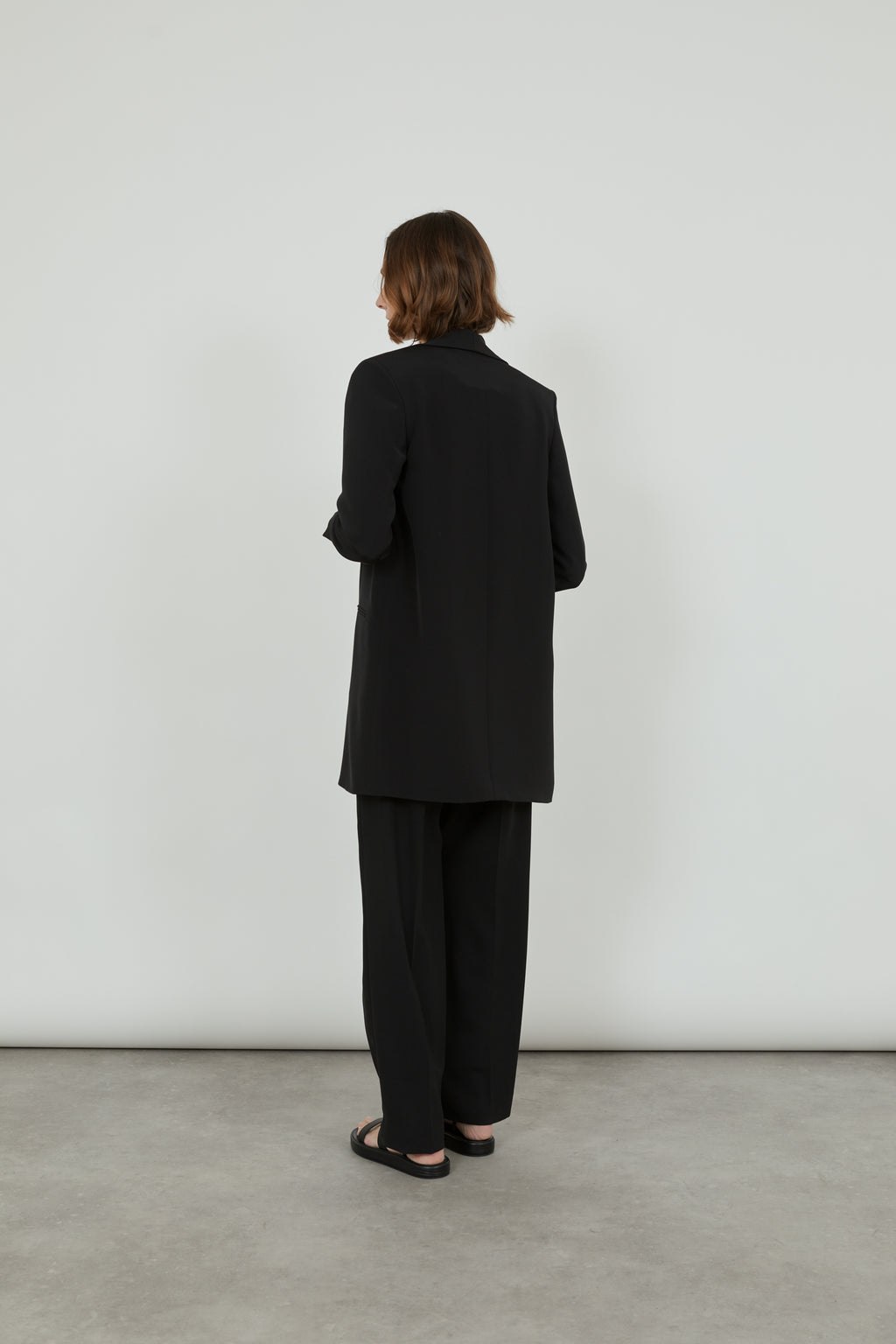 Amandine blazer | Black - Crepe silk