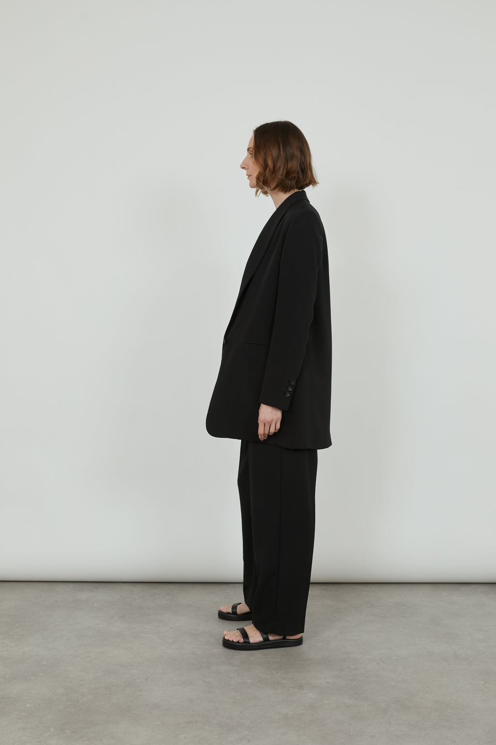 Amandine blazer | Black - Crepe silk