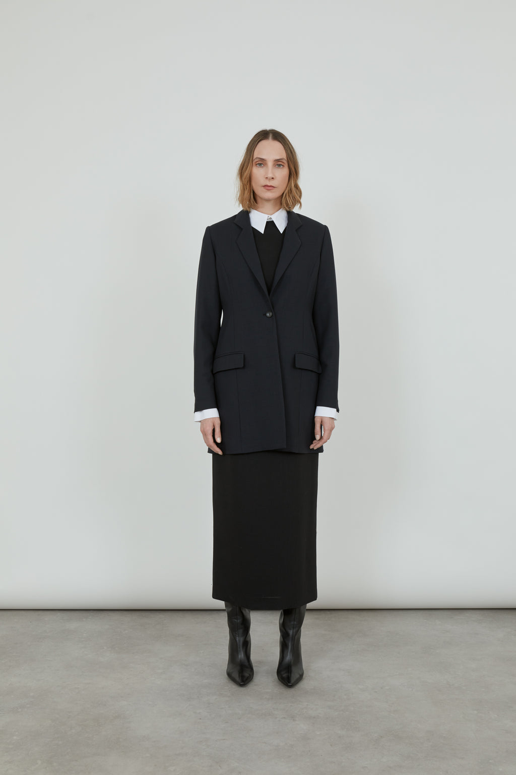 Aria blazer | Black - Virgin wool