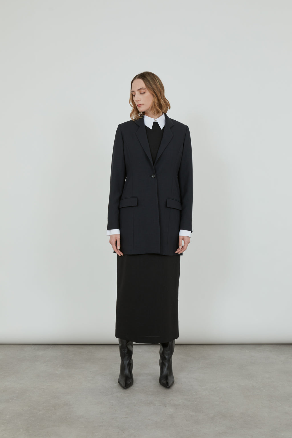 Aria blazer | Black - Virgin wool