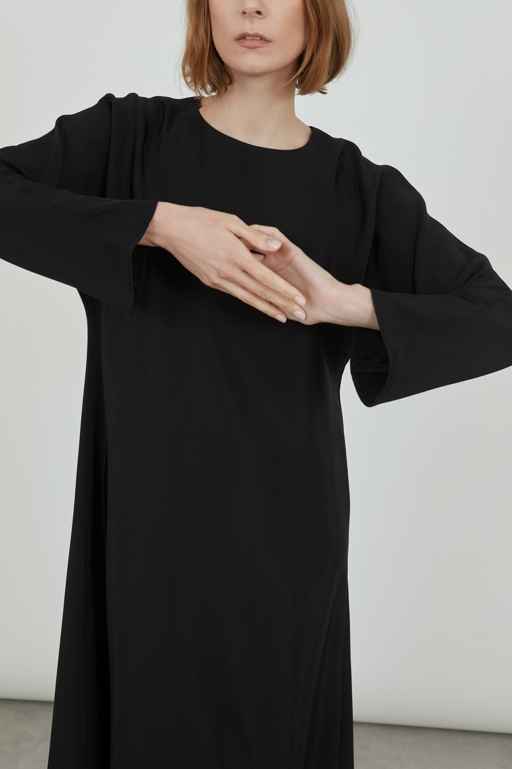 Benedicte dress | Black - Crepe silk