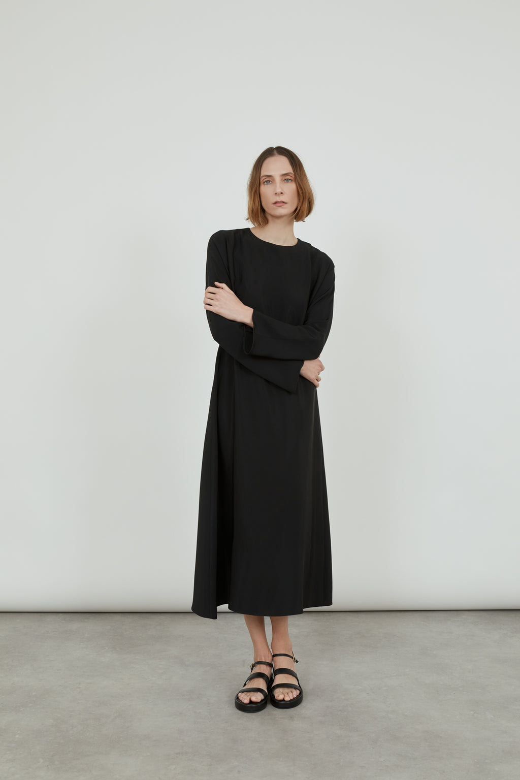 Benedicte dress | Black - Crepe silk