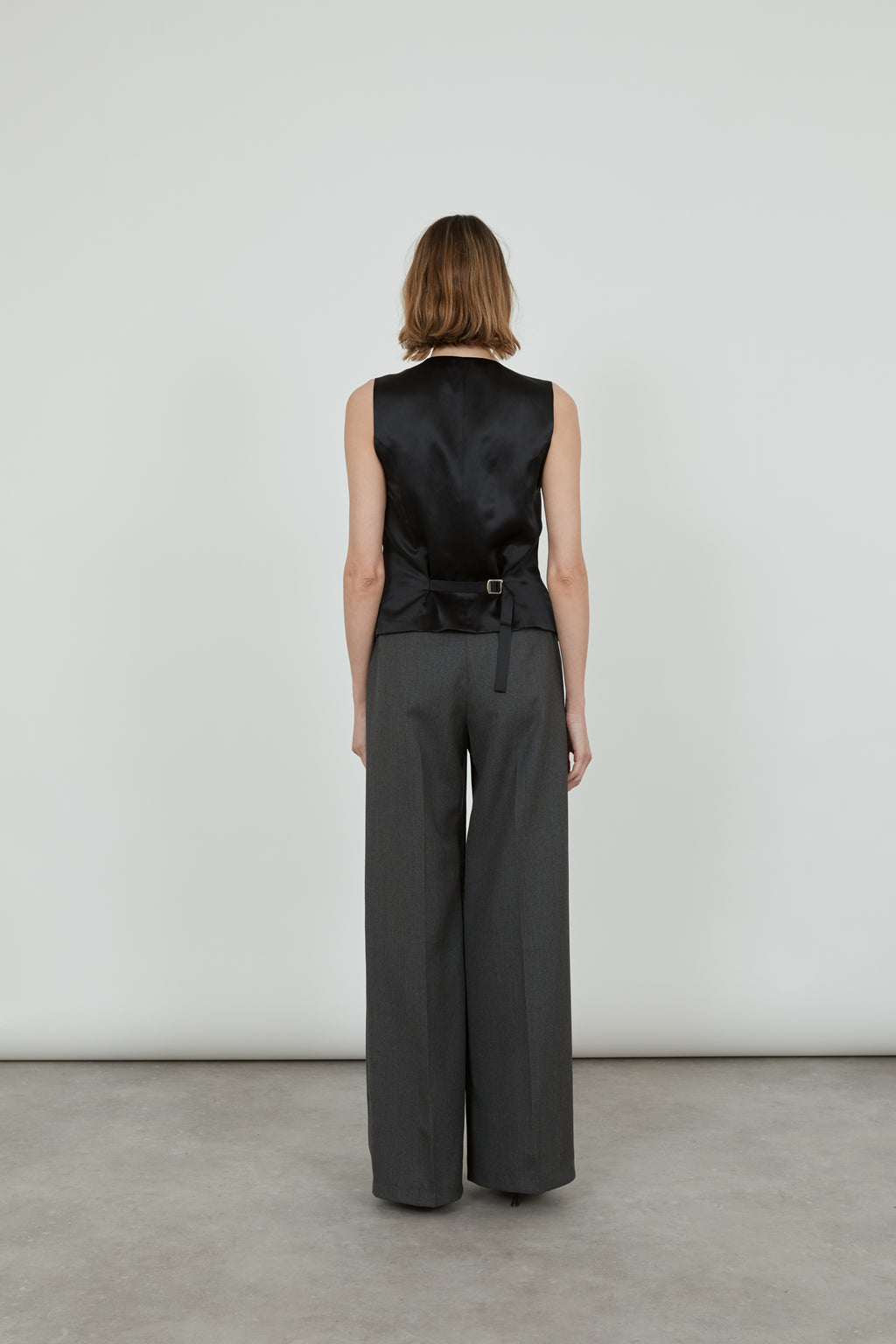 Bobby jacket | Black Striped - Wool blend