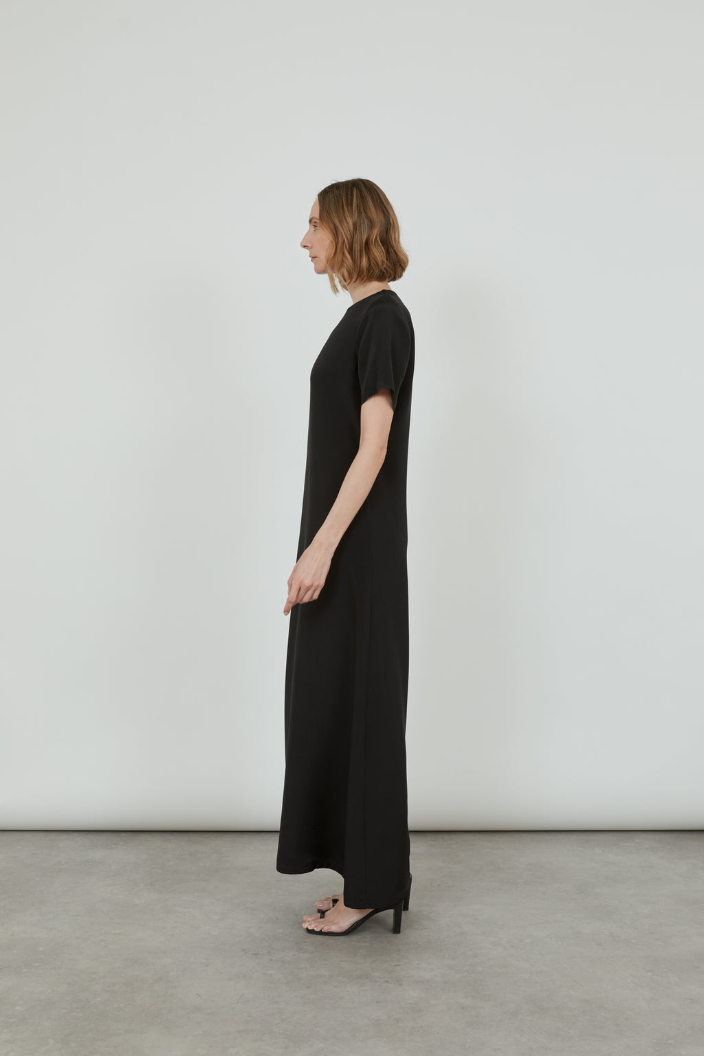 Celine dress | Black - Crepe silk