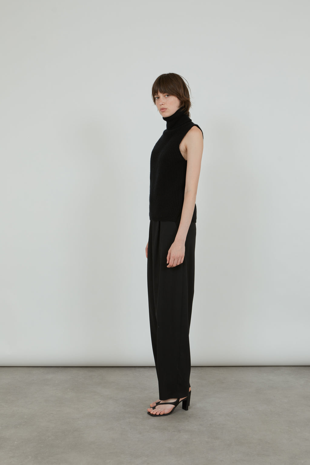 Deborah chunky knit | Black - Cashmere