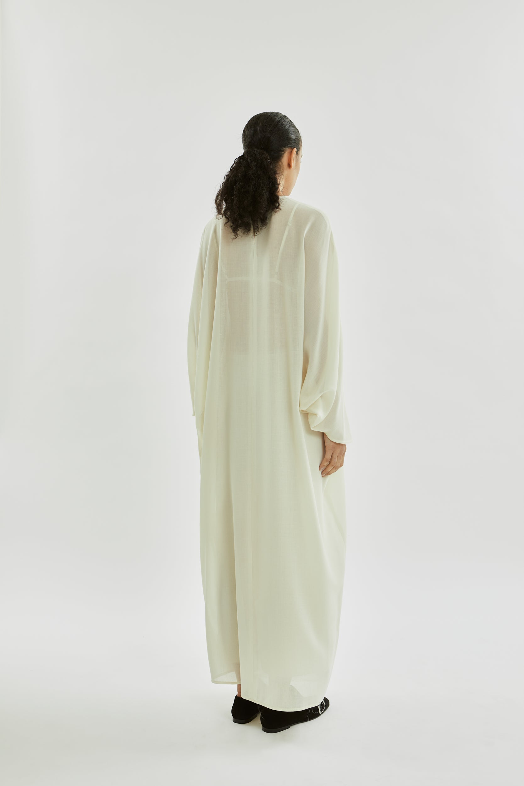 Epione dress | Off white - Virgin wool