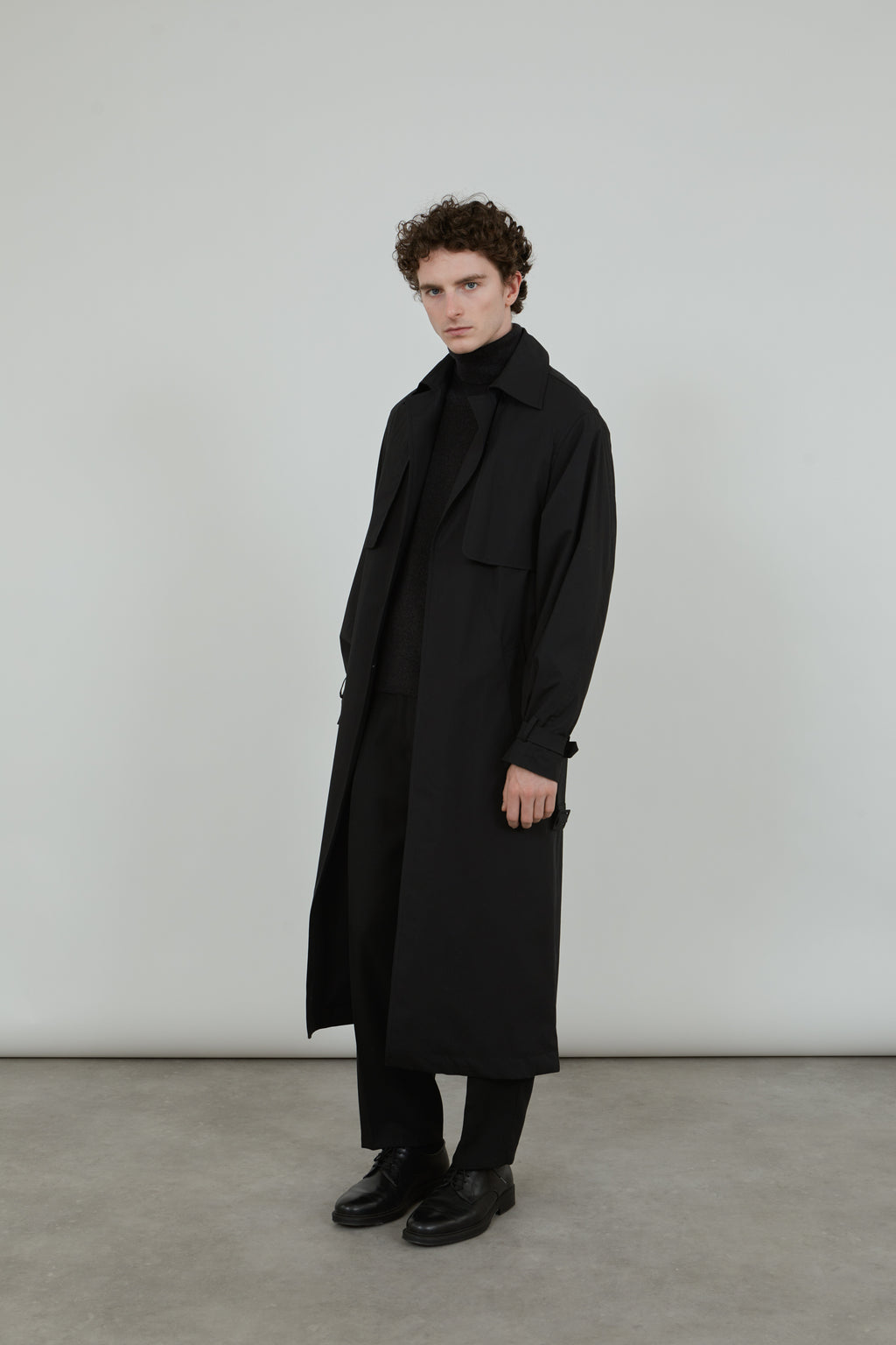 Evelyn coat | Black - Water repellent cotton