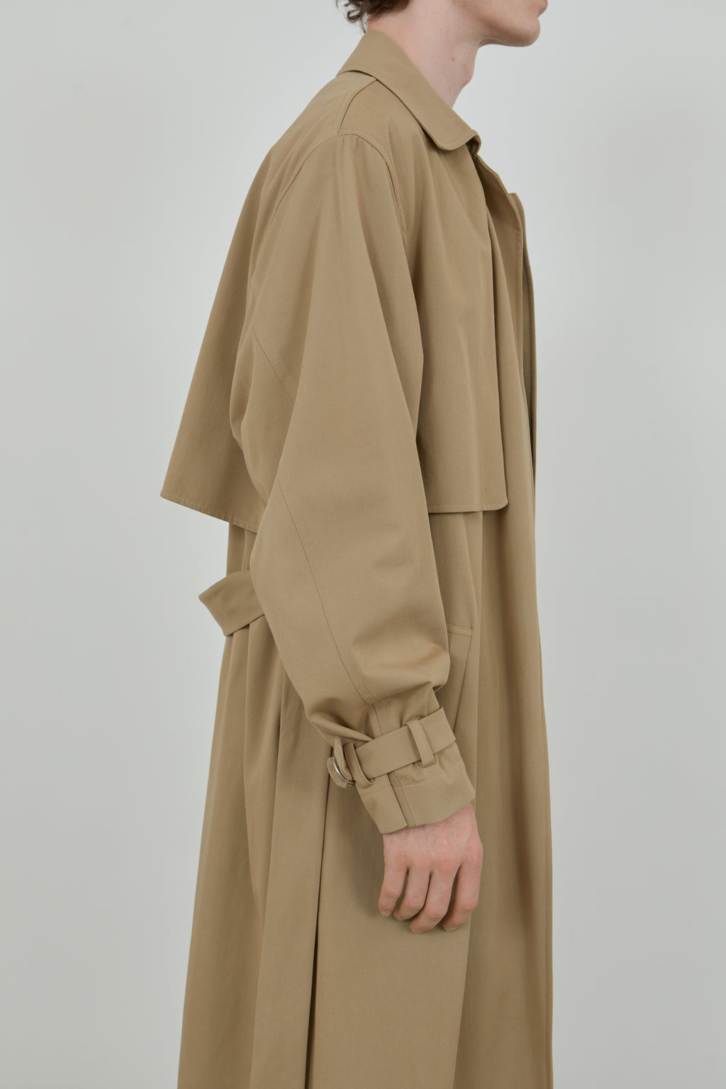 Evelyn Coat | Khaki - Water repellent cotton