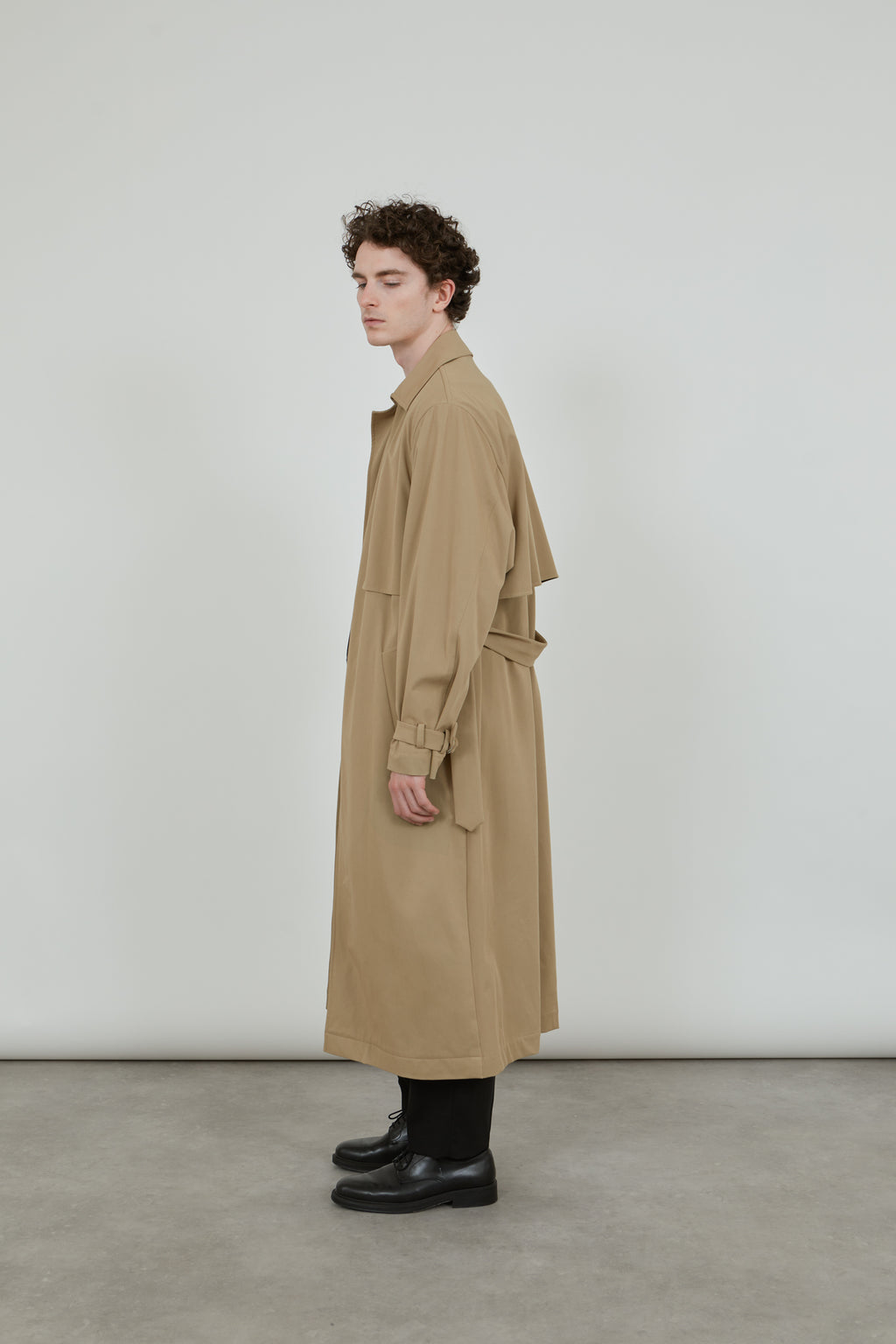 Evelyn Coat | Khaki - Water repellent cotton