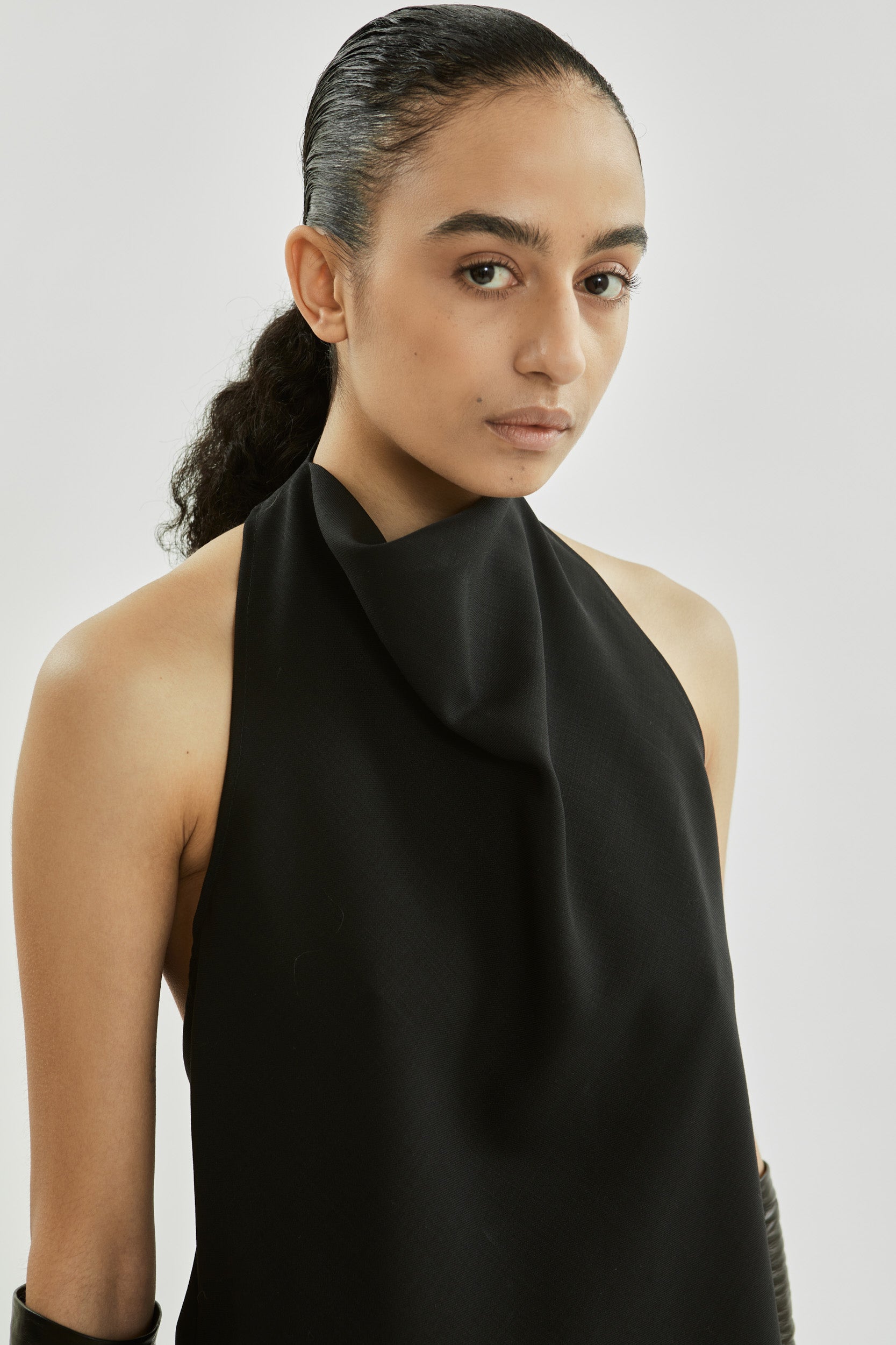 ジャンヌトップ |ブラック - バージンウール