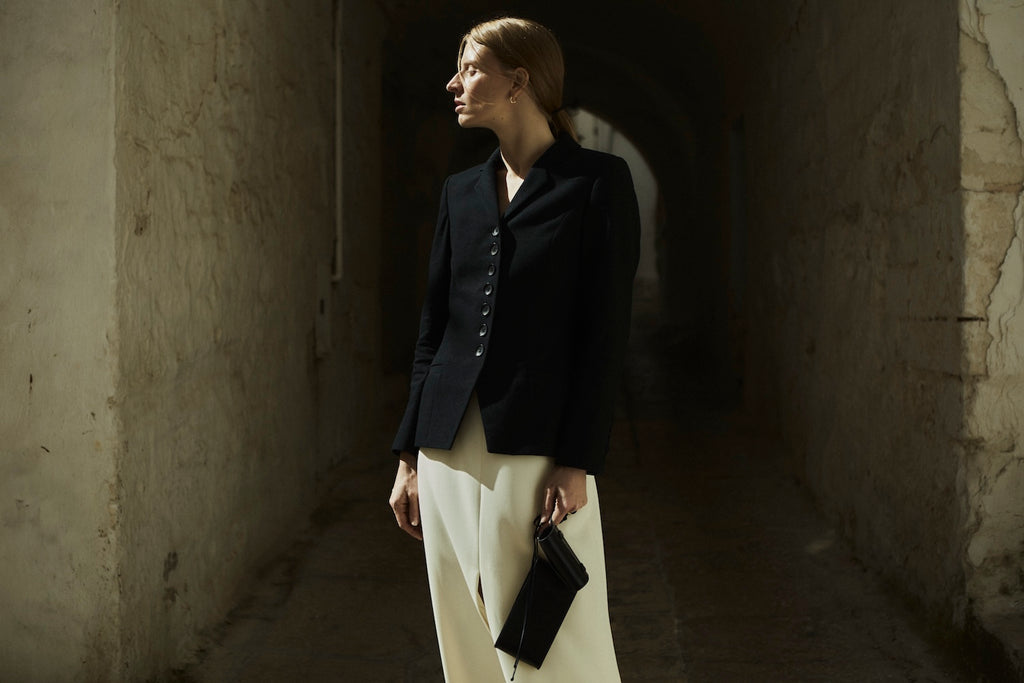 Gianna blazer | Black - Linen