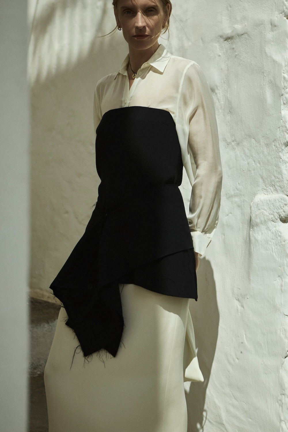 Suzanna top | Black - Crepe silk