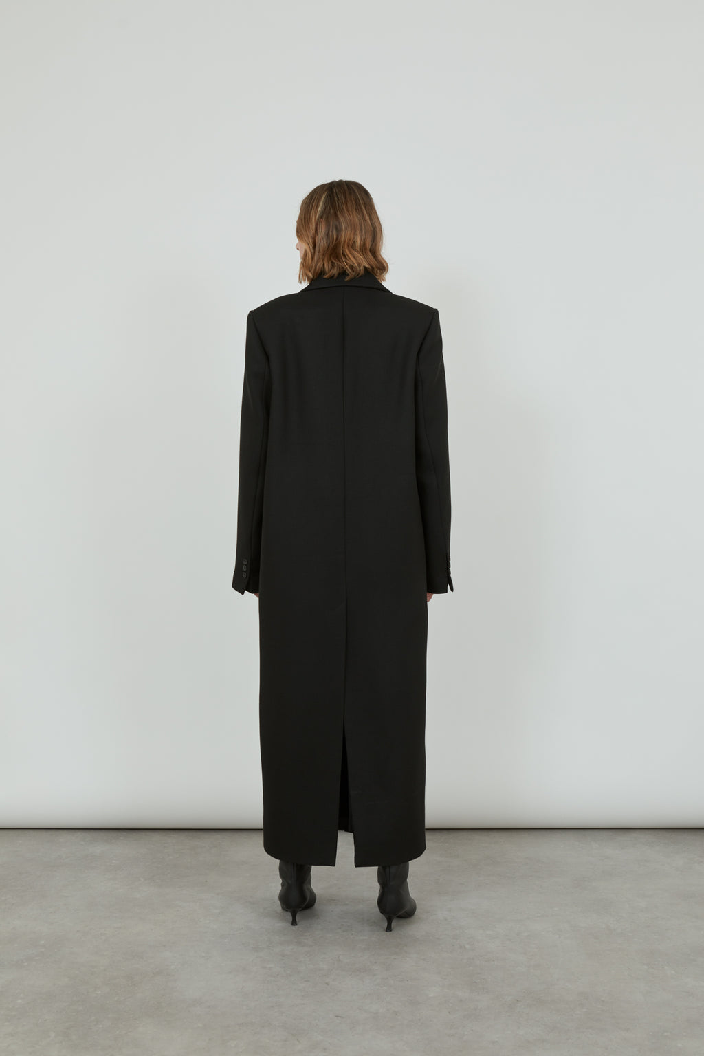 Laurence coat | Black - Recycled wool