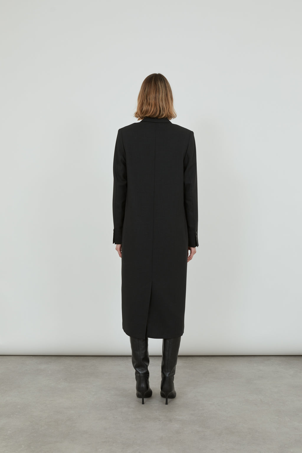 Nera blazerdress | Black - Virgin wool