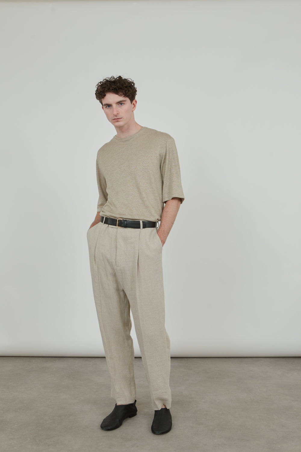 Ronin trousers | Beige - Linen