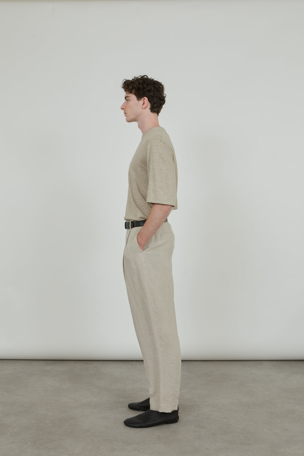 Ronin trousers | Beige - Linen