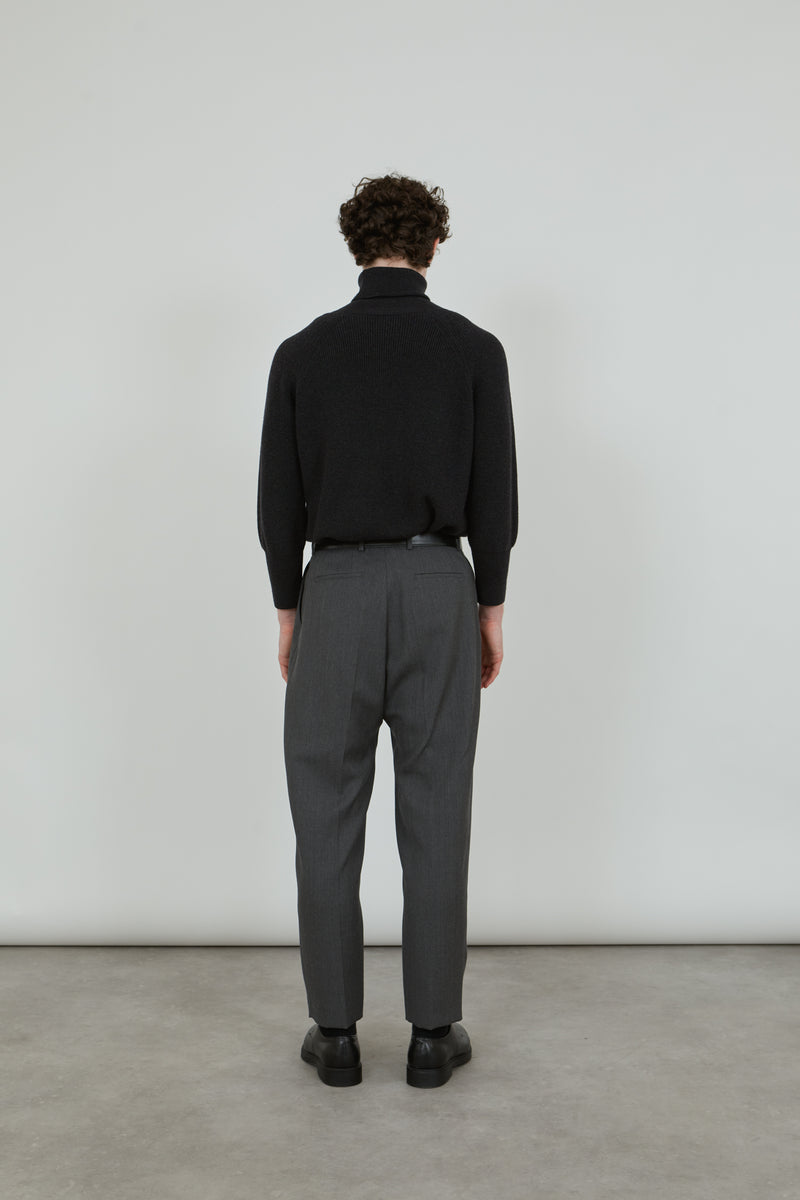 Ronin trousers | Dark Grey - Virgin wool