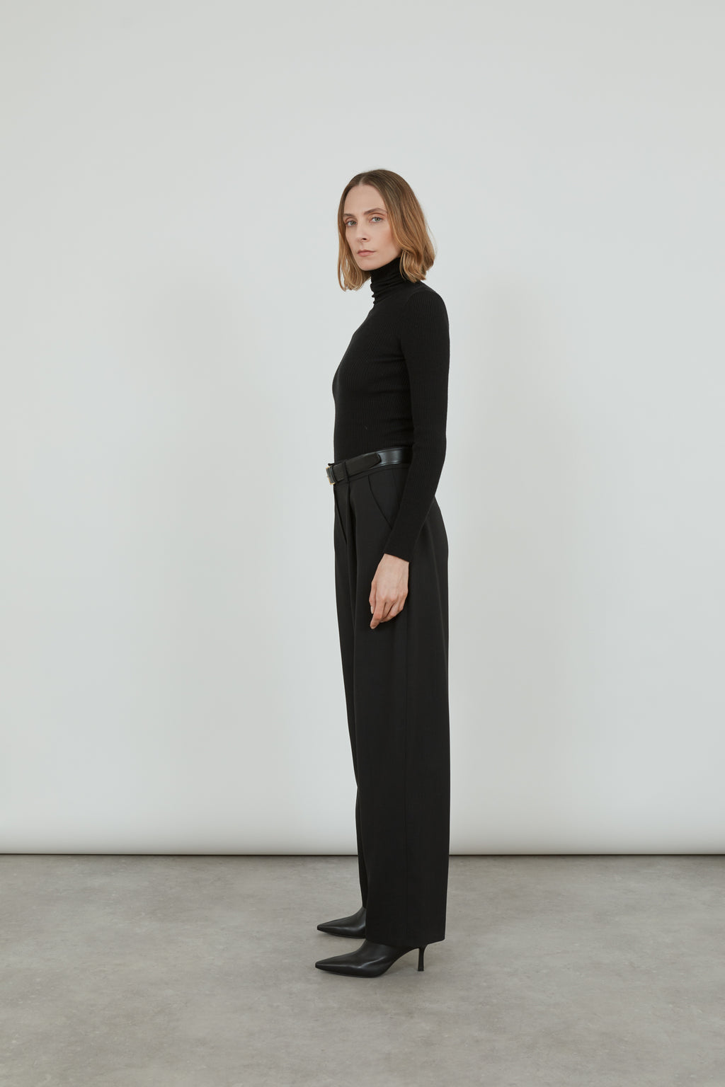 Sada trousers | Black - Virgin wool