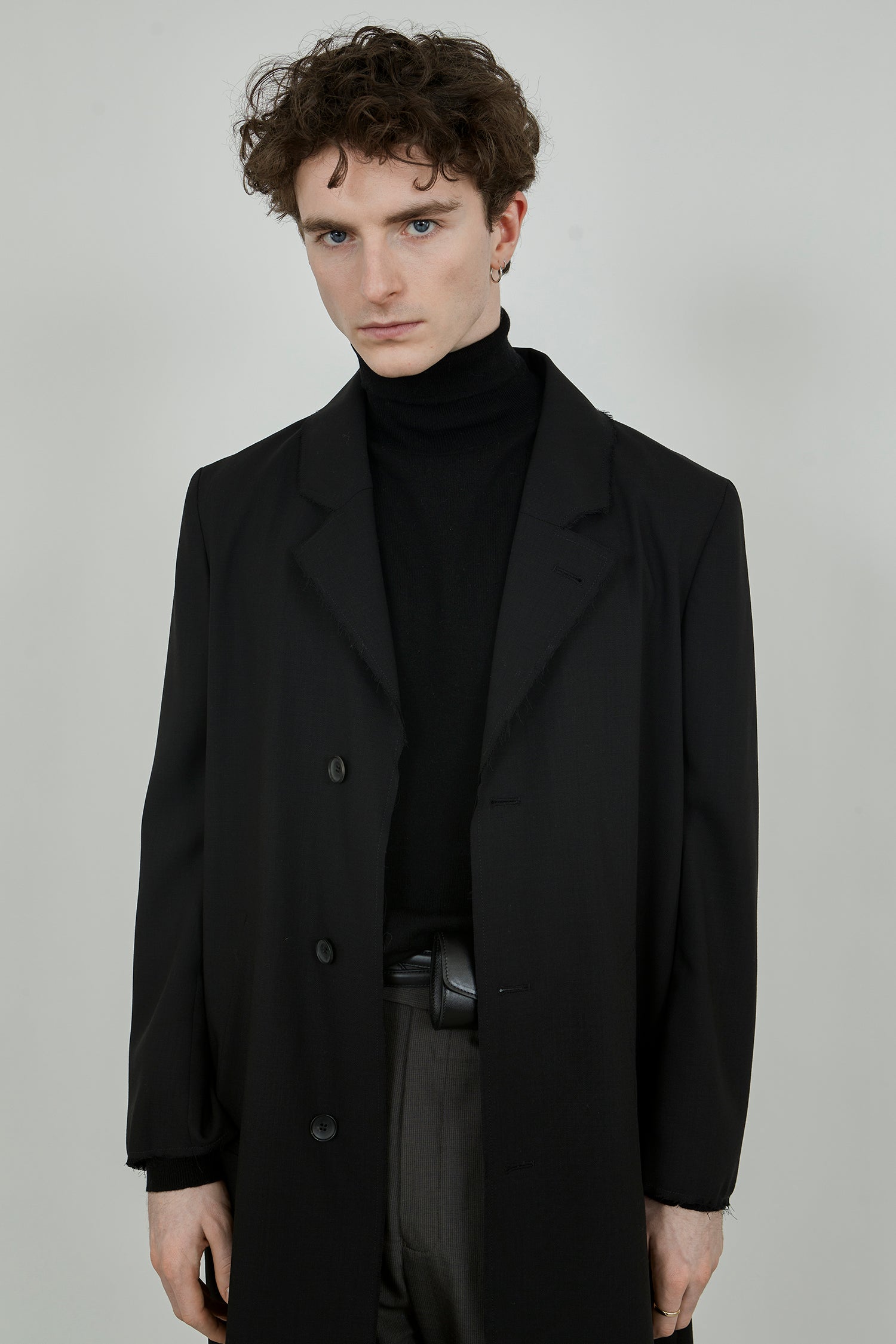 Sanday Coat | Black - laine fraîche