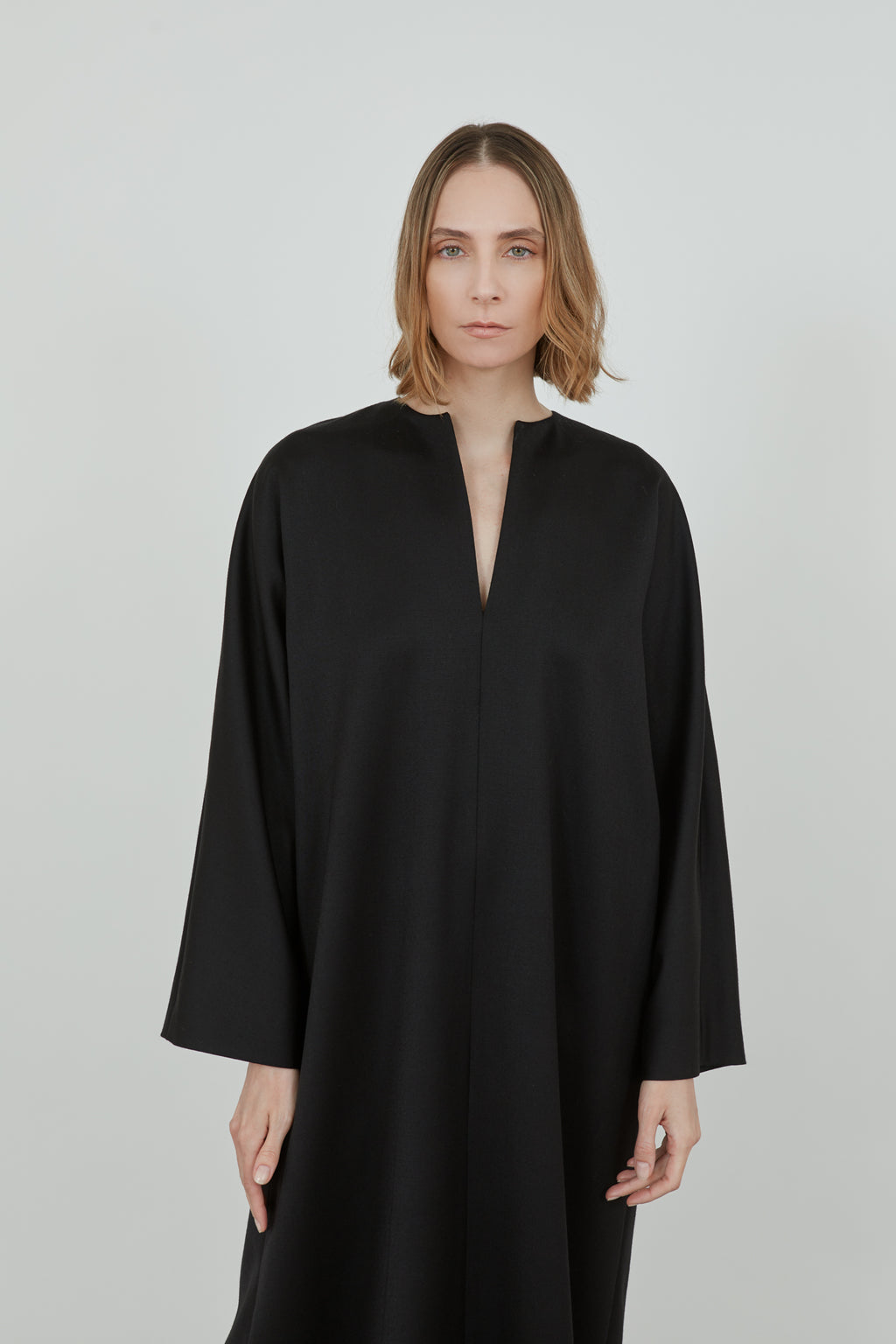 Thalia dress | Black - Virgin wool