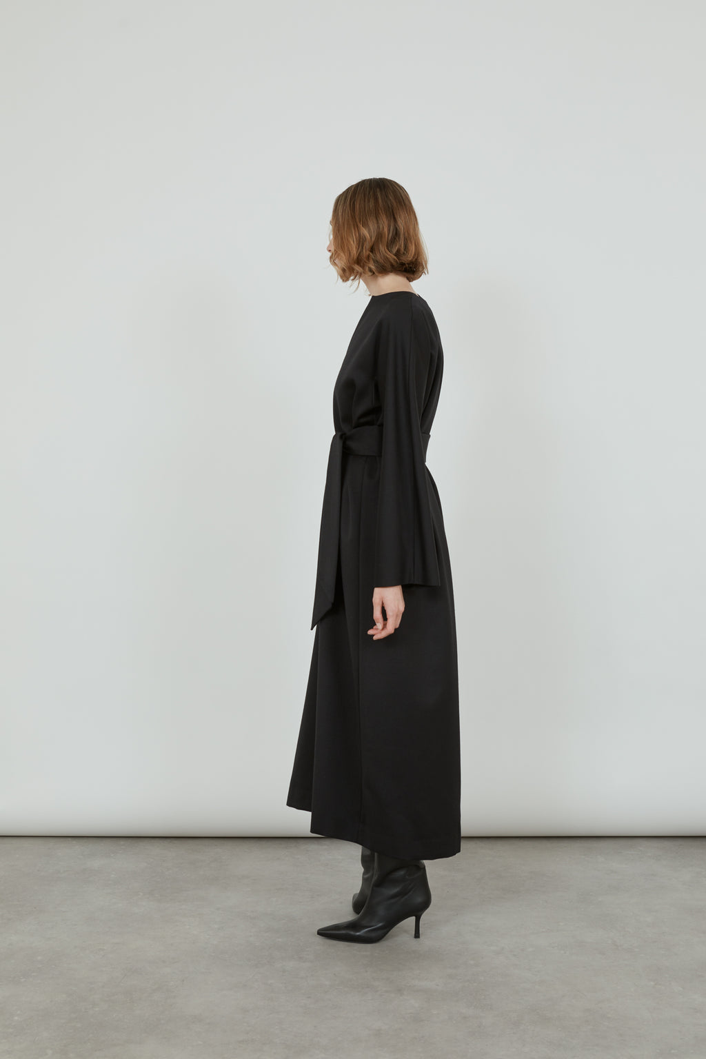Thalia dress | Black - Virgin wool