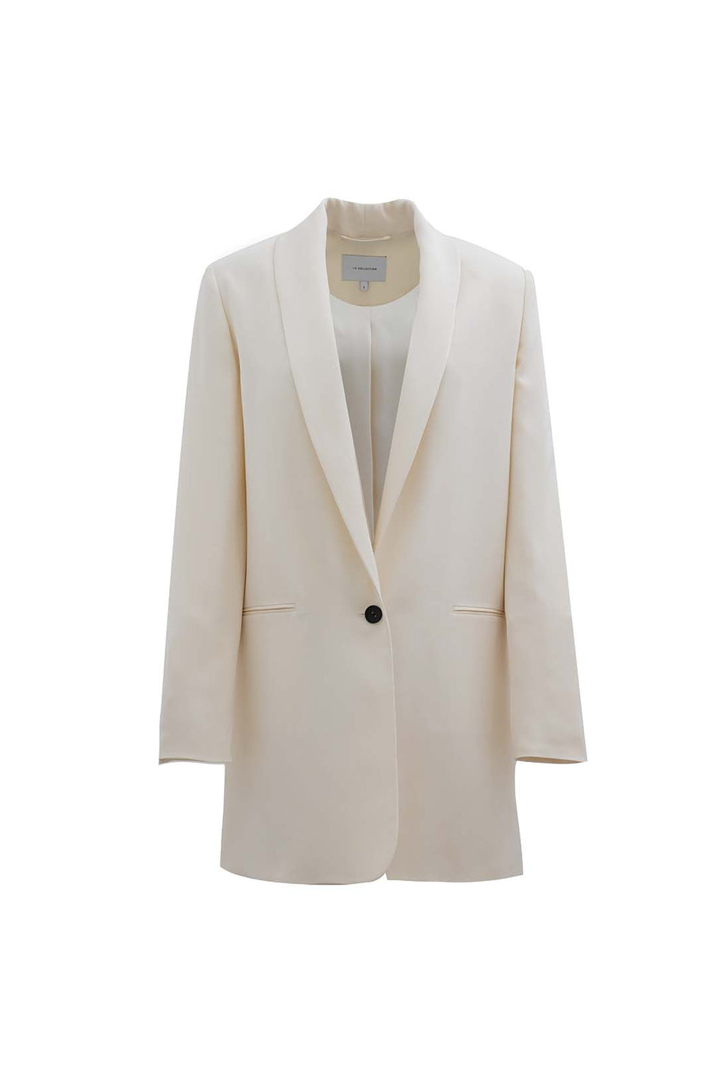 Amandine blazer | Off White - Crepe silk