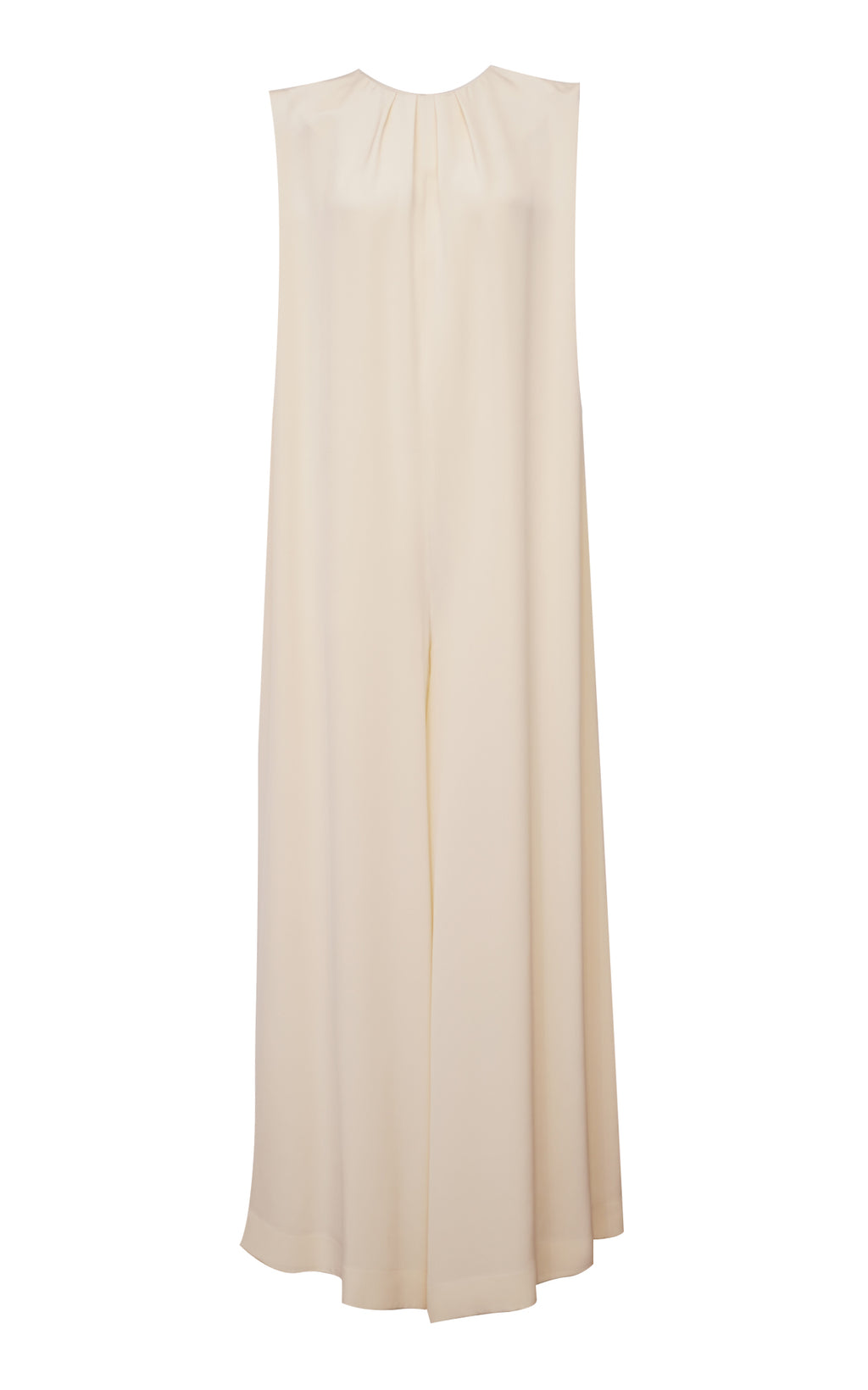 Minako jumpsuit | Off White - Crepe silk
