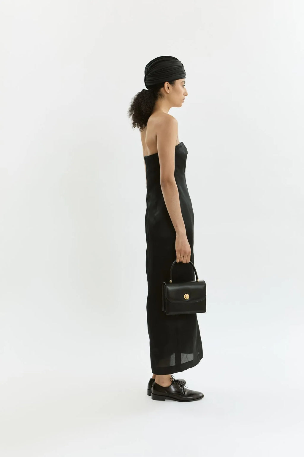 Hannah dress | Black - Organza silk