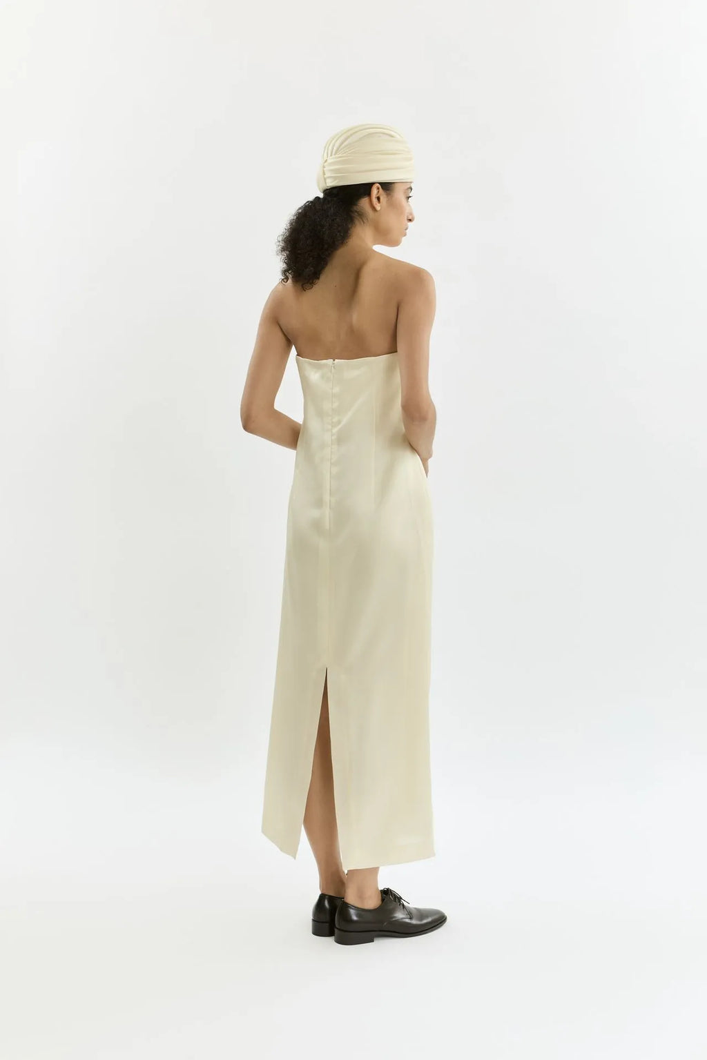 Hannah dress | Cream - Organza silk