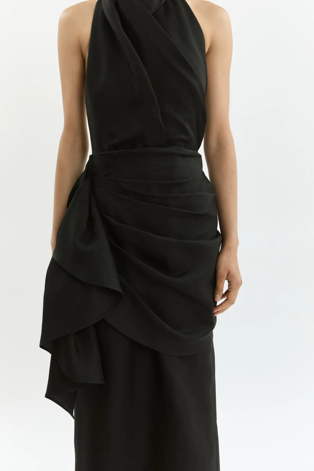 Lisa dress | Black - Cotton silk blend