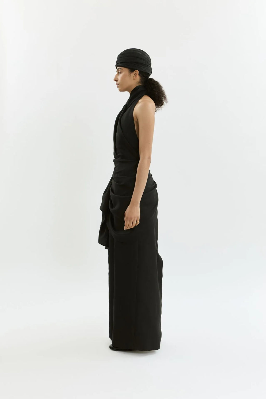 Lisa dress | Black - Cotton silk blend