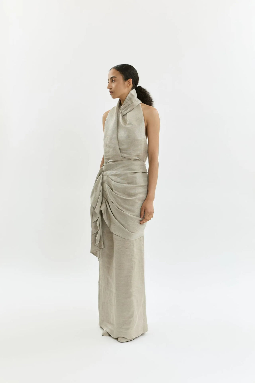 Lisa dress | Silver grey - Viscose blend