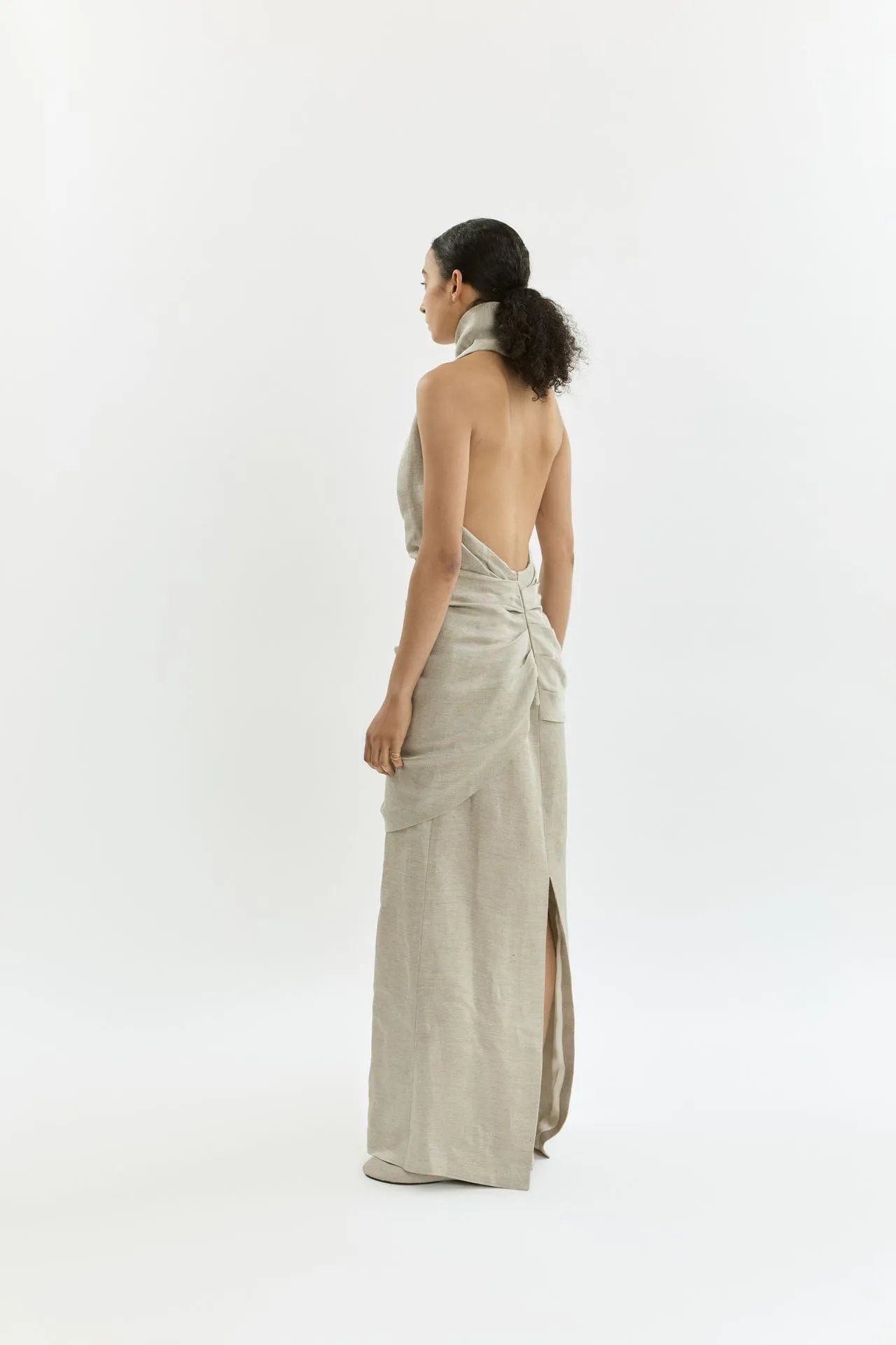 Lisa dress | Silver grey - Viscose blend