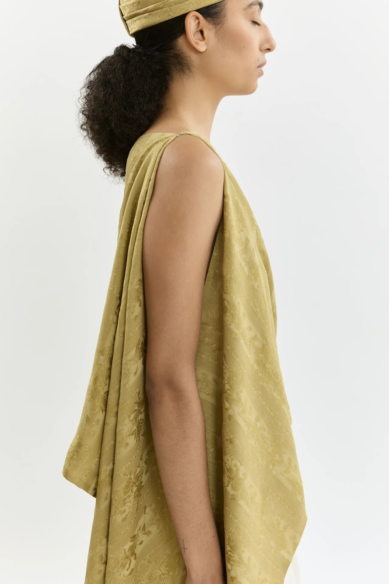 Macha double fringes | Hemp - Jacquard