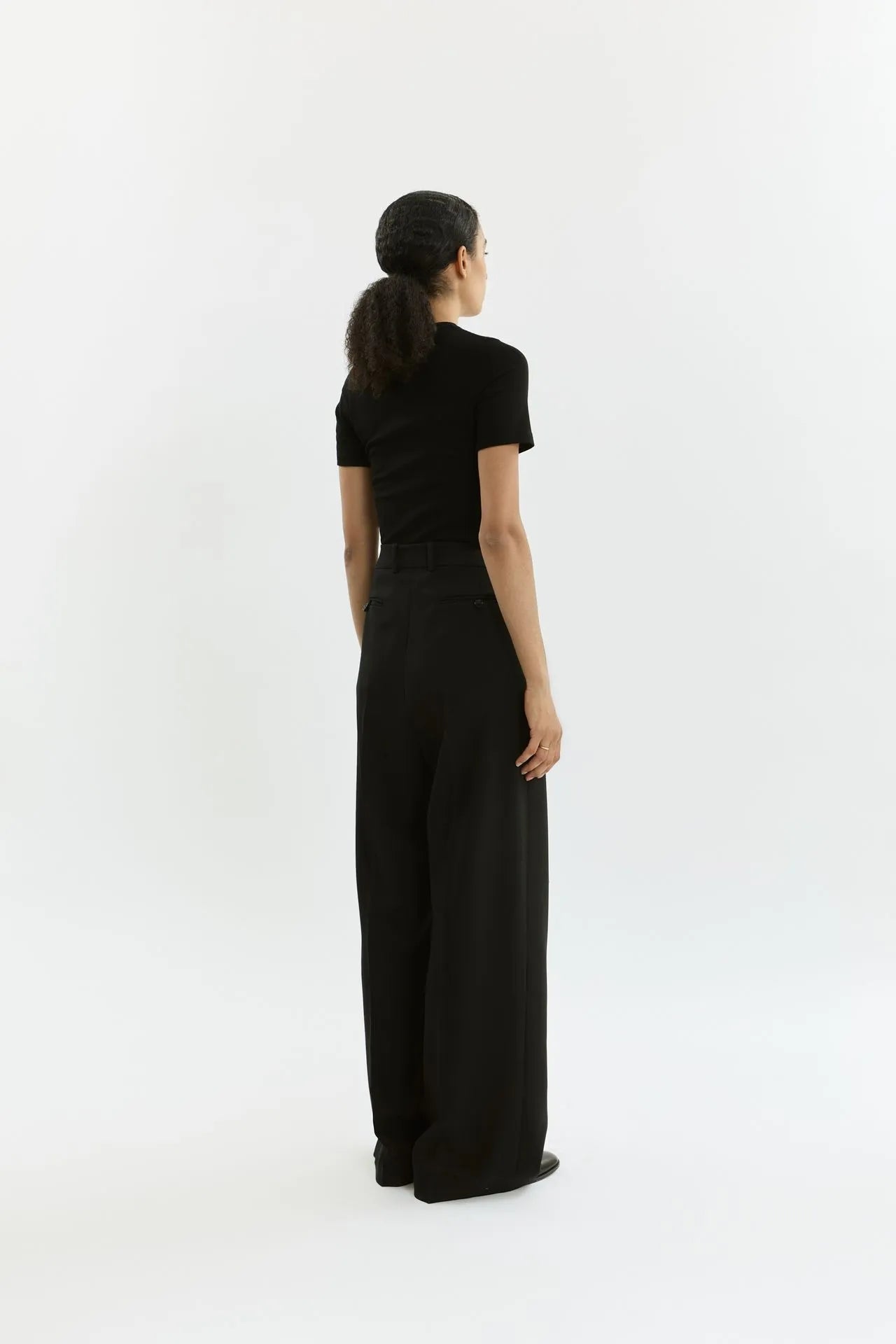 Mandana trousers | Black - Virgin Wool