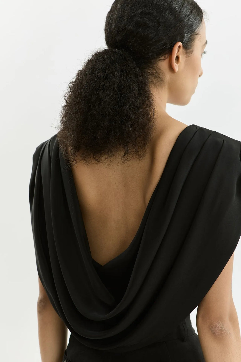 Marcia top | Black - Crepe silk