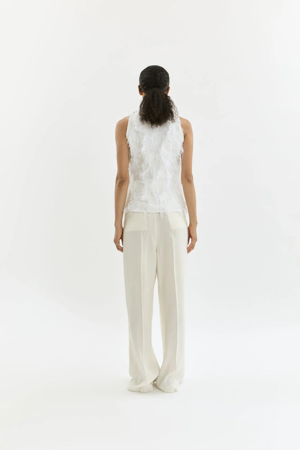 Morgane top | Cream - Viscose blend