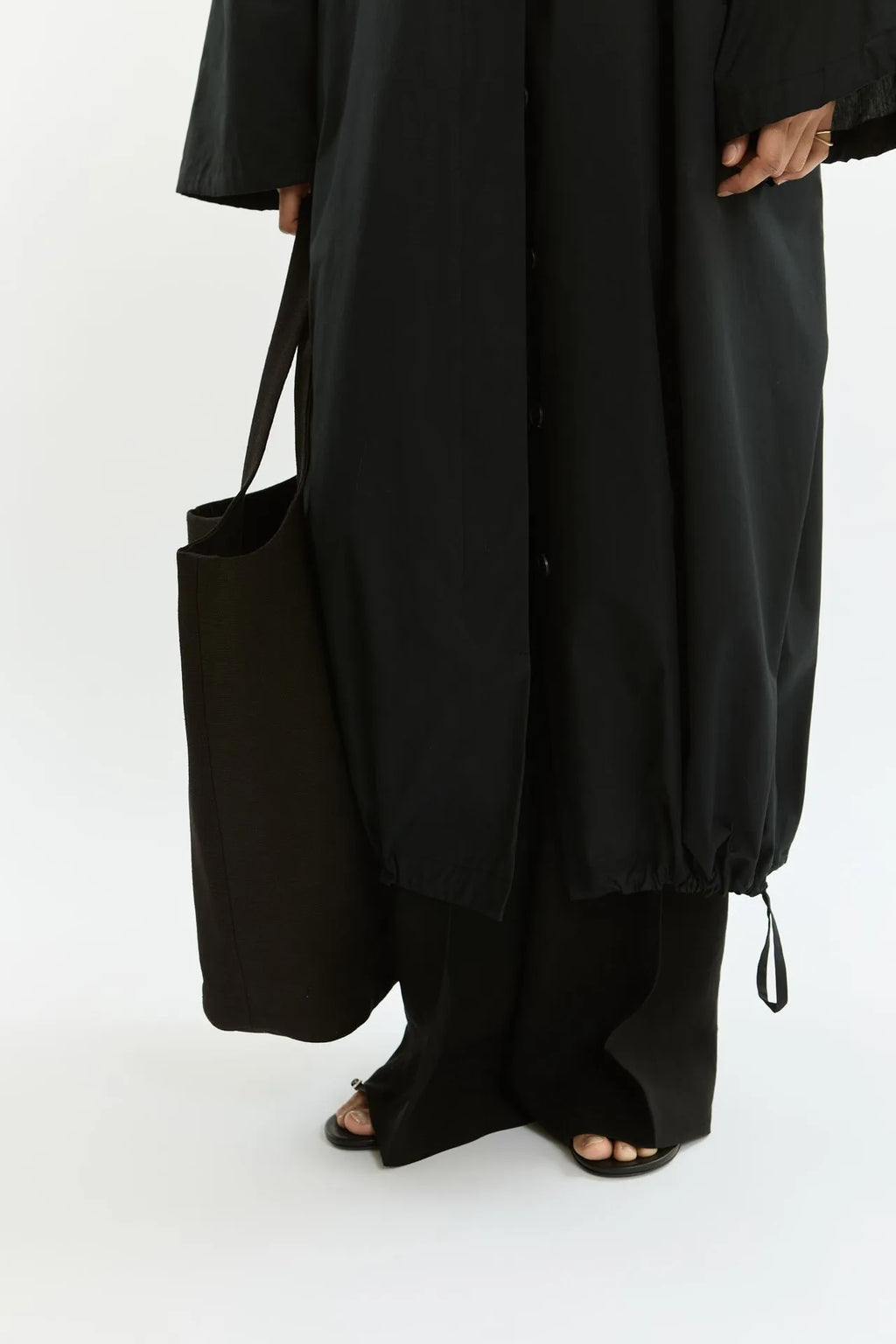 Nadine coat | Black - Cotton Poplin