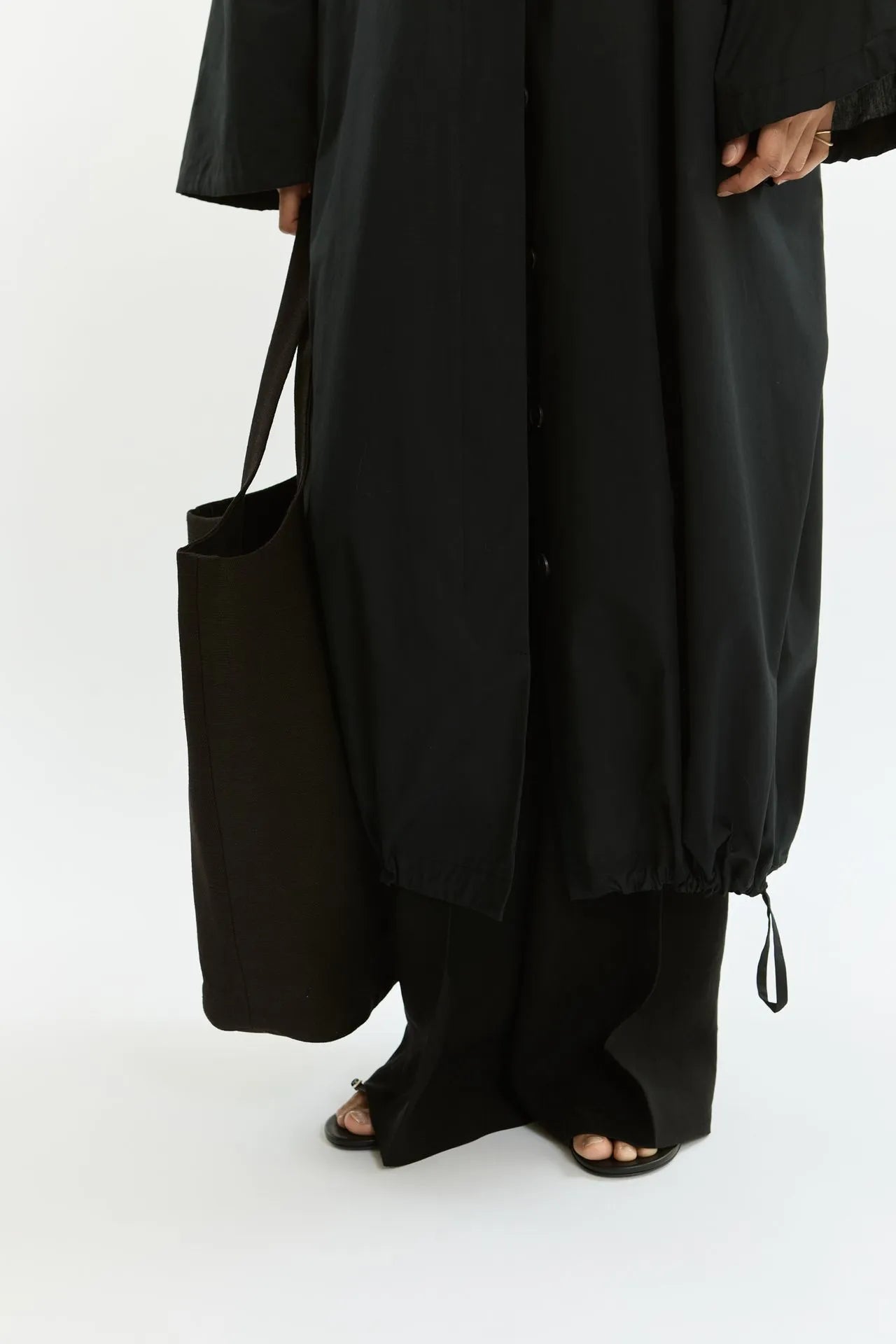Nadine coat | Black - Cotton Poplin