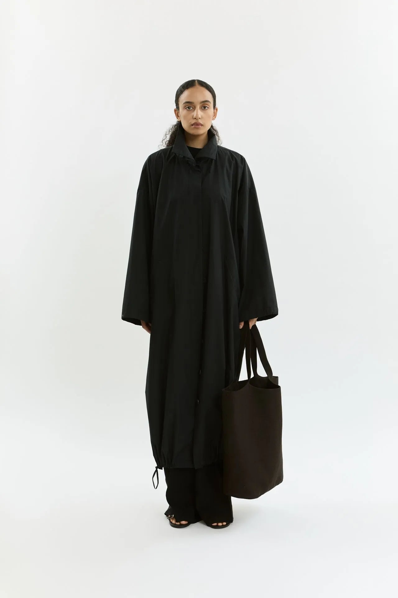 Nadine coat | Black - Cotton Poplin