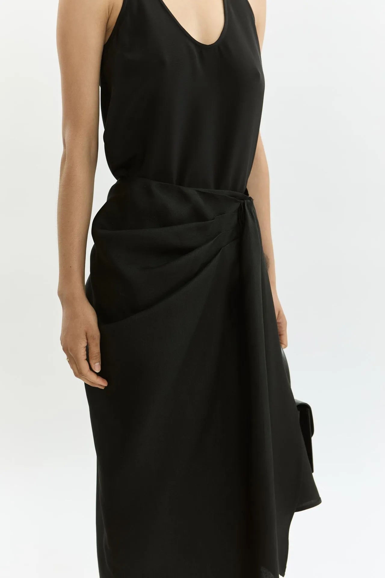 Pamela skirt | Black - Cotton silk blend