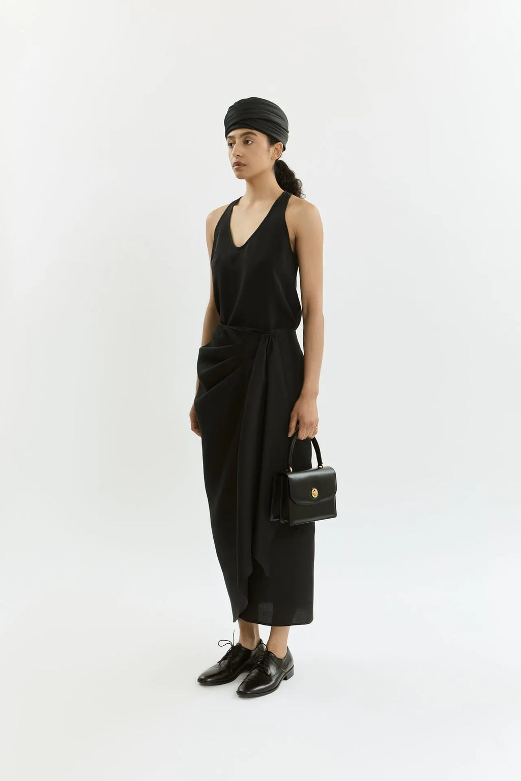 Pamela skirt | Black - Cotton silk blend