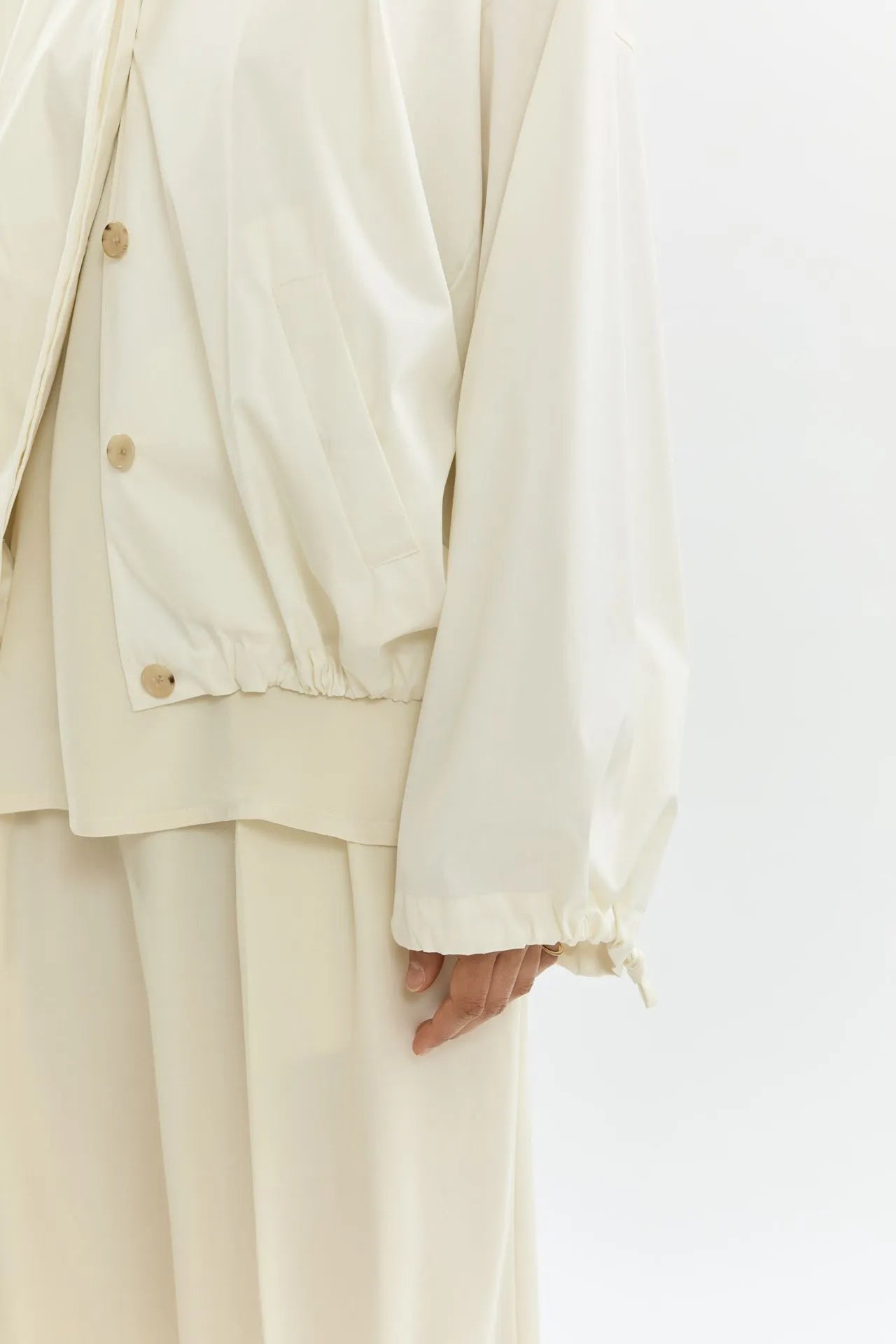 Rey coat | Off white - Cotton Poplin